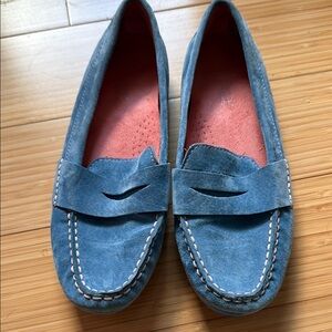 Blue Suede Loafers